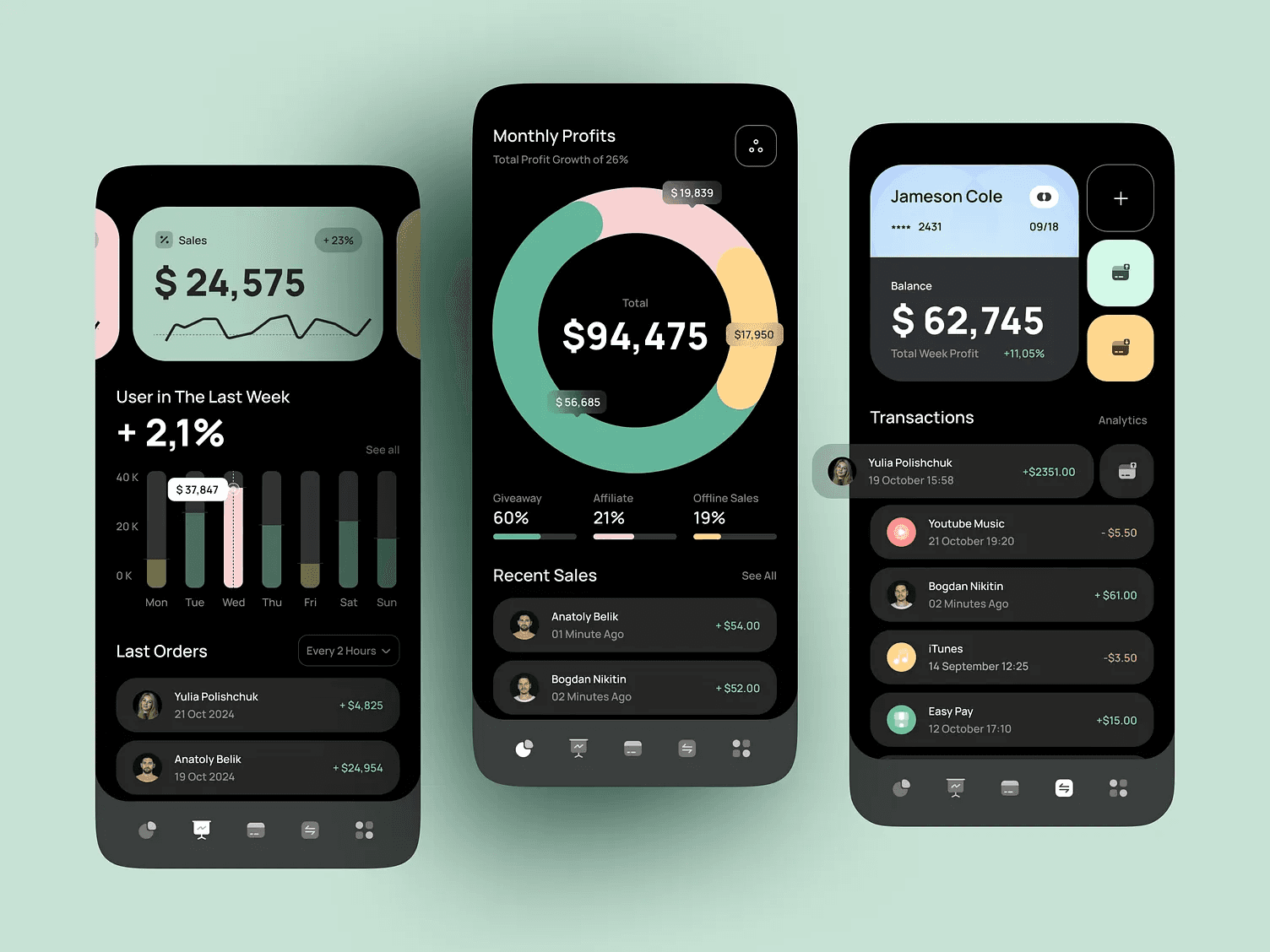 Mobile app design preview
